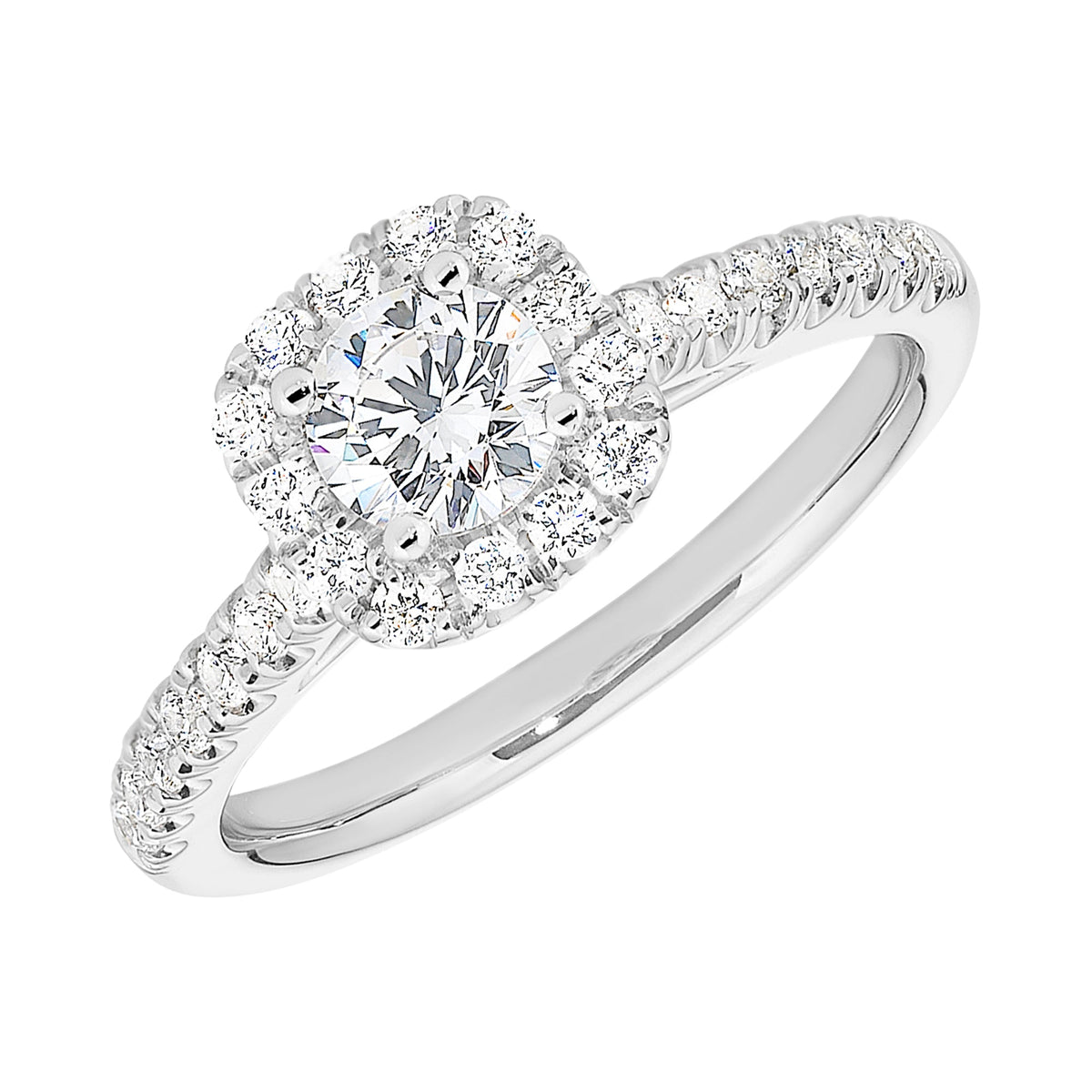 18ct White Gold 0.90ct Diamond Ring