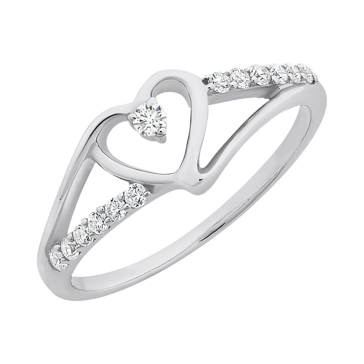 Sterling Silver Cubic Zirconia Ring
