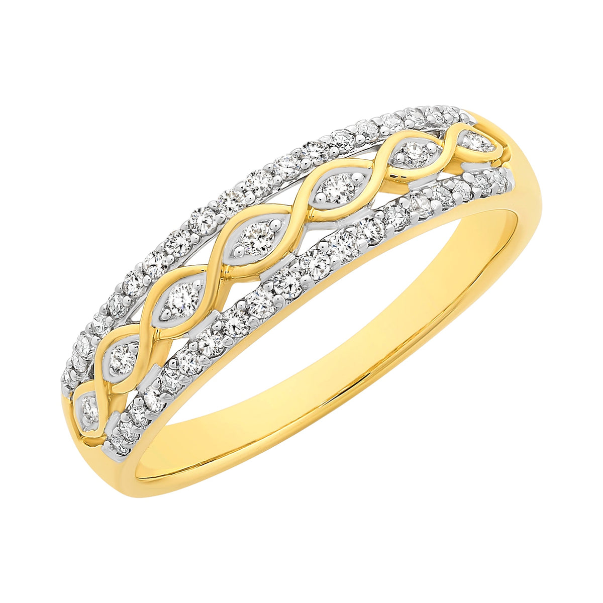 9ct Gold 0.25ct TDW Diamond Ring