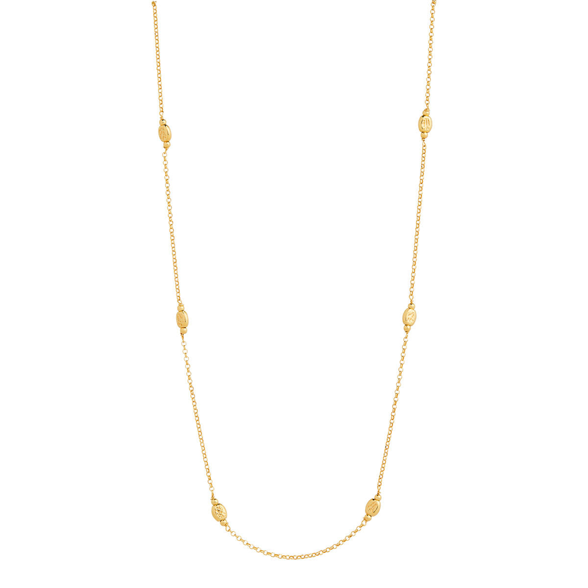 NAJO Volare Yellow Gold Necklace (45cm+ext)