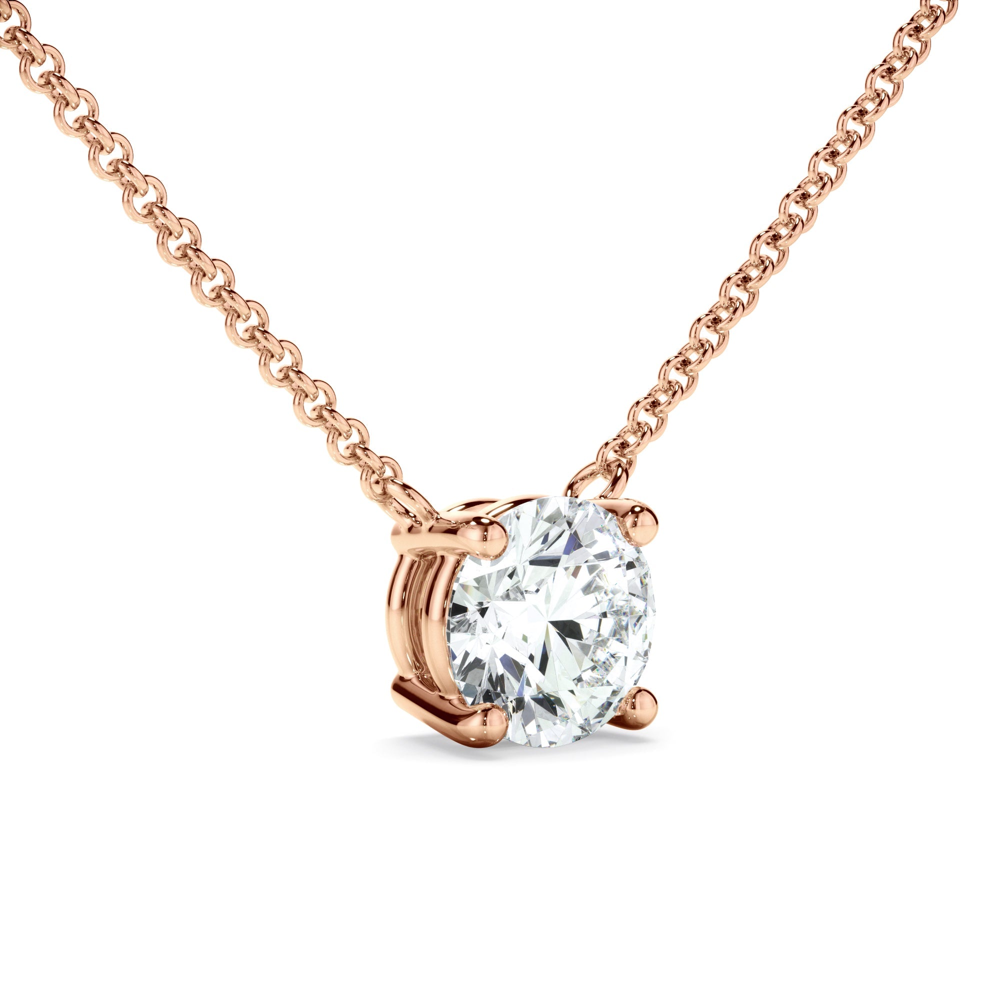 0.50ct Round Brilliant Cut Laboratory-Grown Diamond Solitaire Necklet