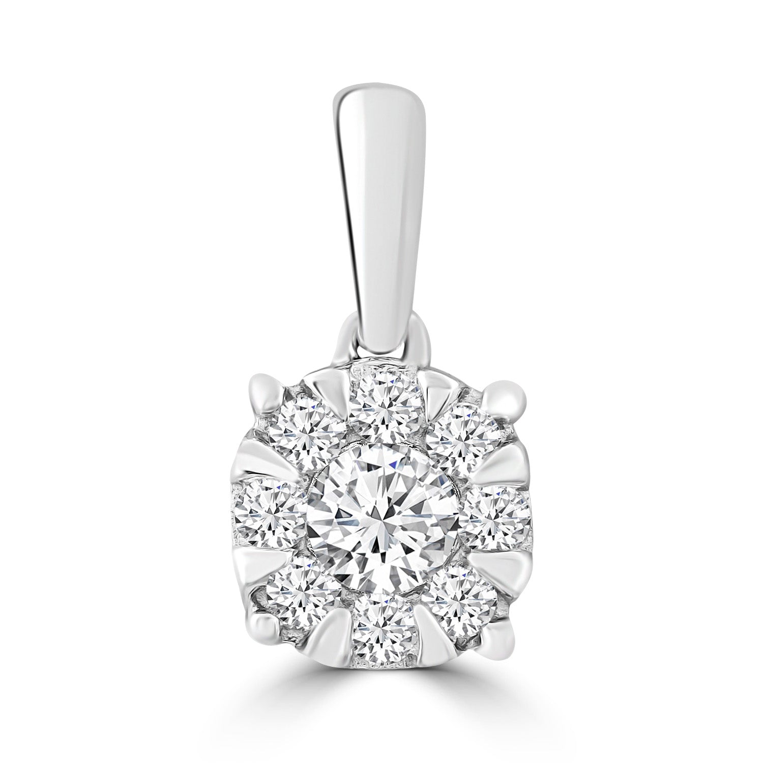 Pendant with 0.25ct Diamonds in 9ct White Gold