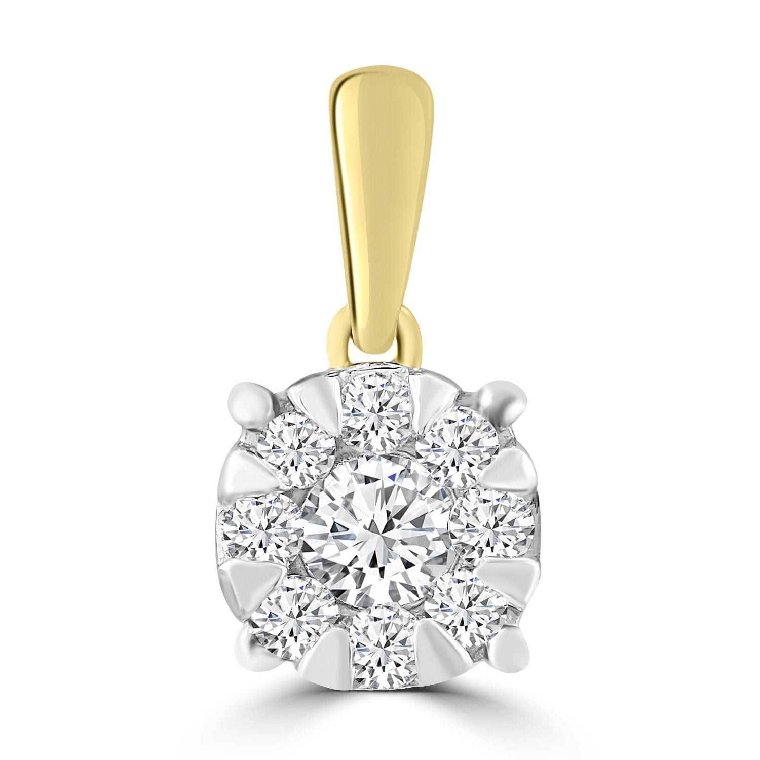 Pendant with 0.25ct Diamonds in 9ct Yellow Gold