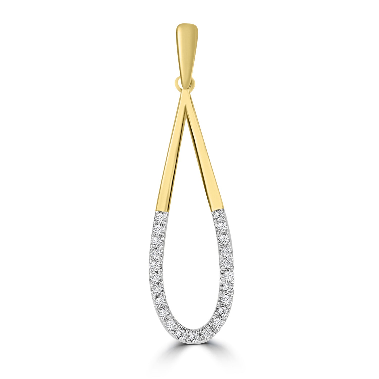 Pendant with 0.07ct Diamonds in 9ct Yellow Gold