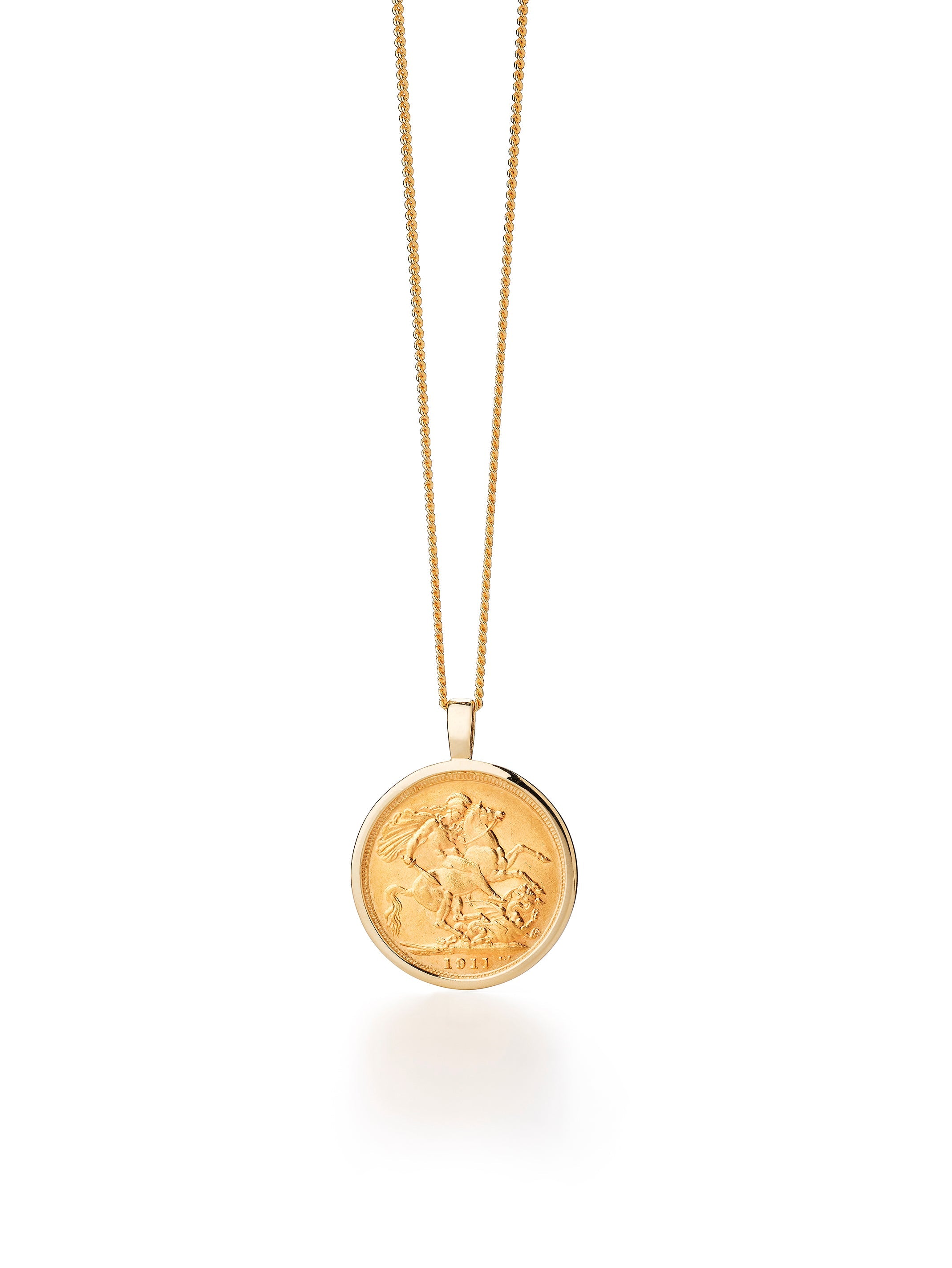 9ct Yellow Gold Sovereign Coin Pendant