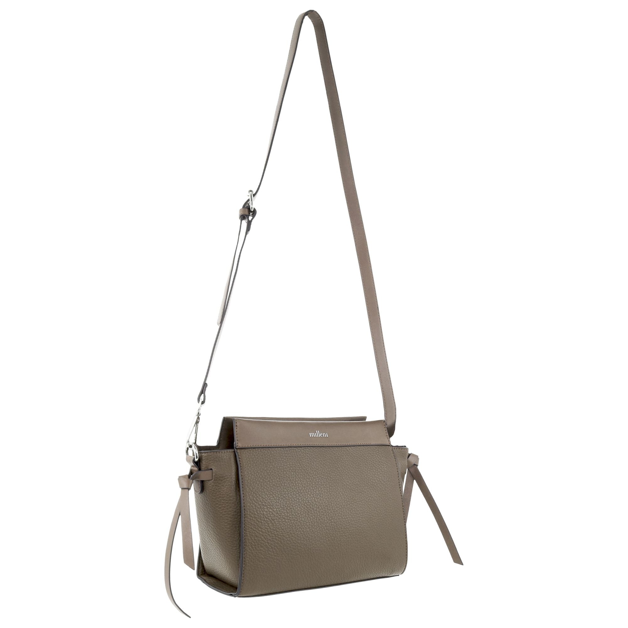 Milleni Fashion Metro Crossbody Bag in Mauve