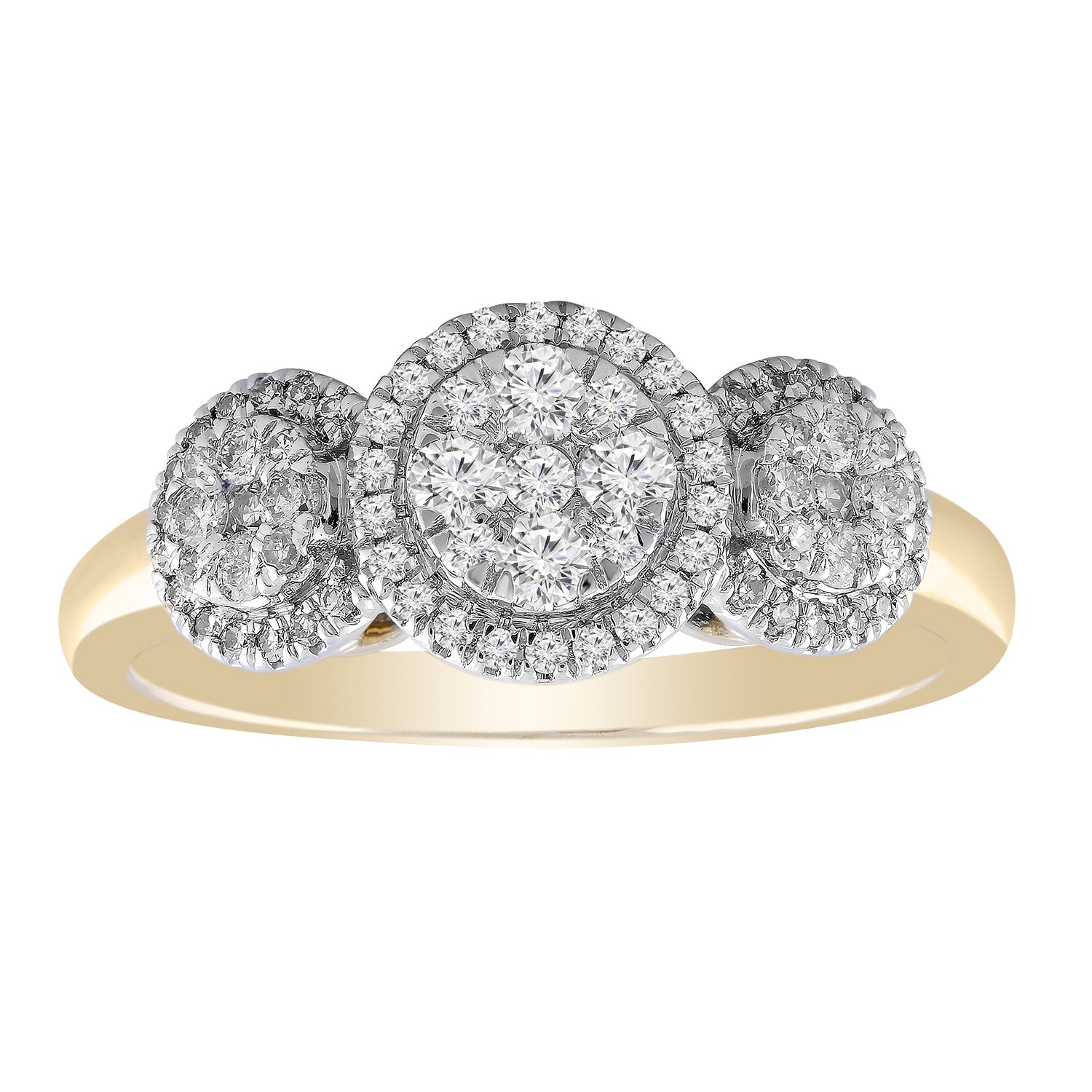 Ring with 0.50ct Diamond in 9ct Yellow Gold