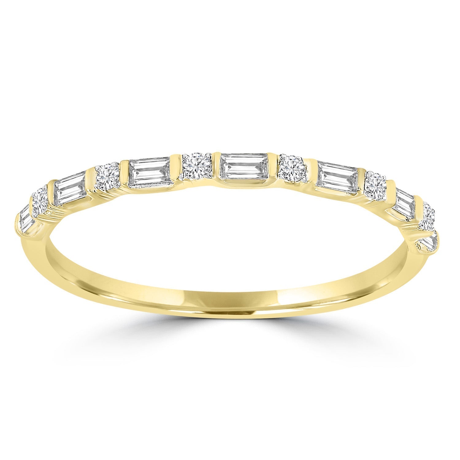 Ring with 0.15ct Diamond in 9ct Yellow Gold