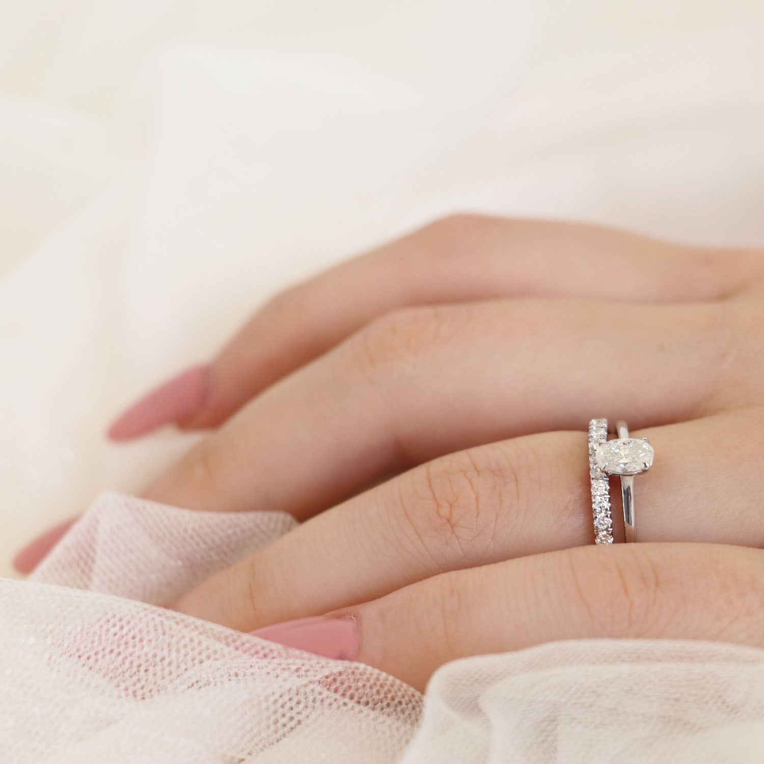 Ring with 0.25ct Diamonds in 9ct White Gold