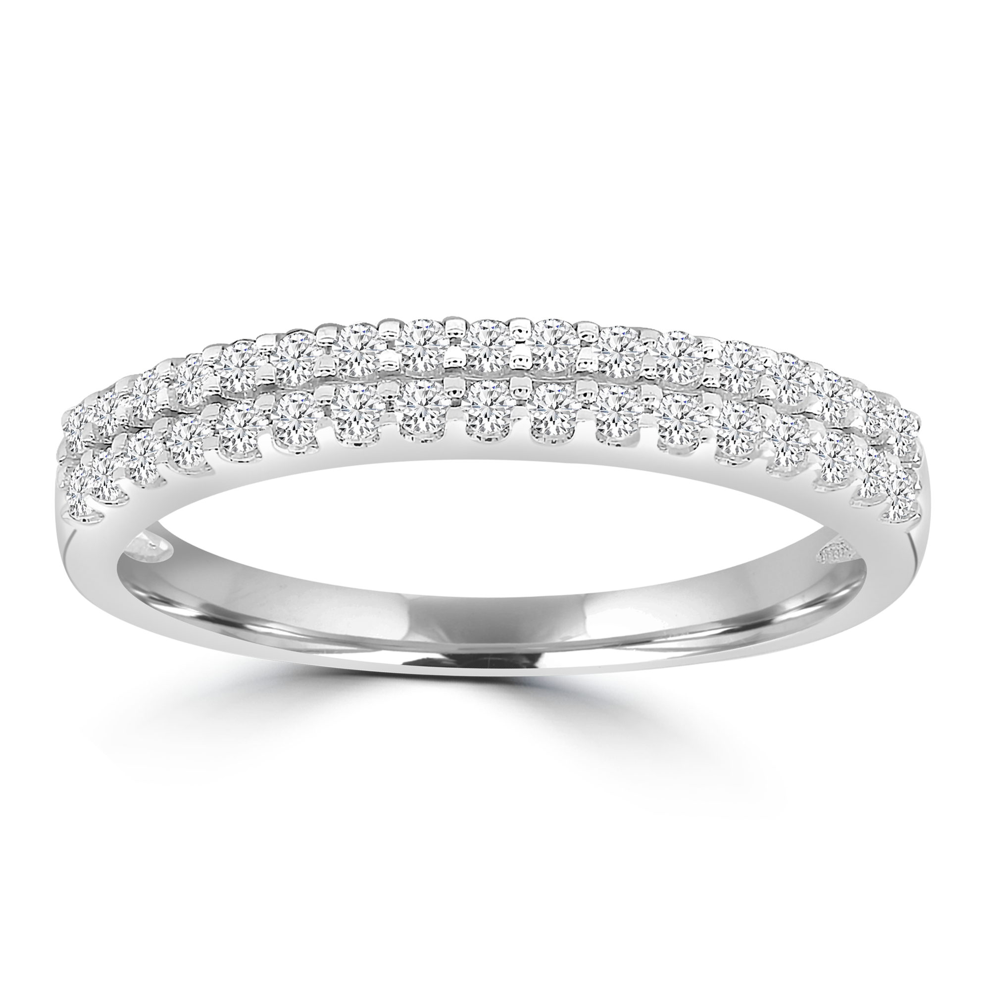 Diamond Ring with 0.25ct Diamonds in 9ct White Gold