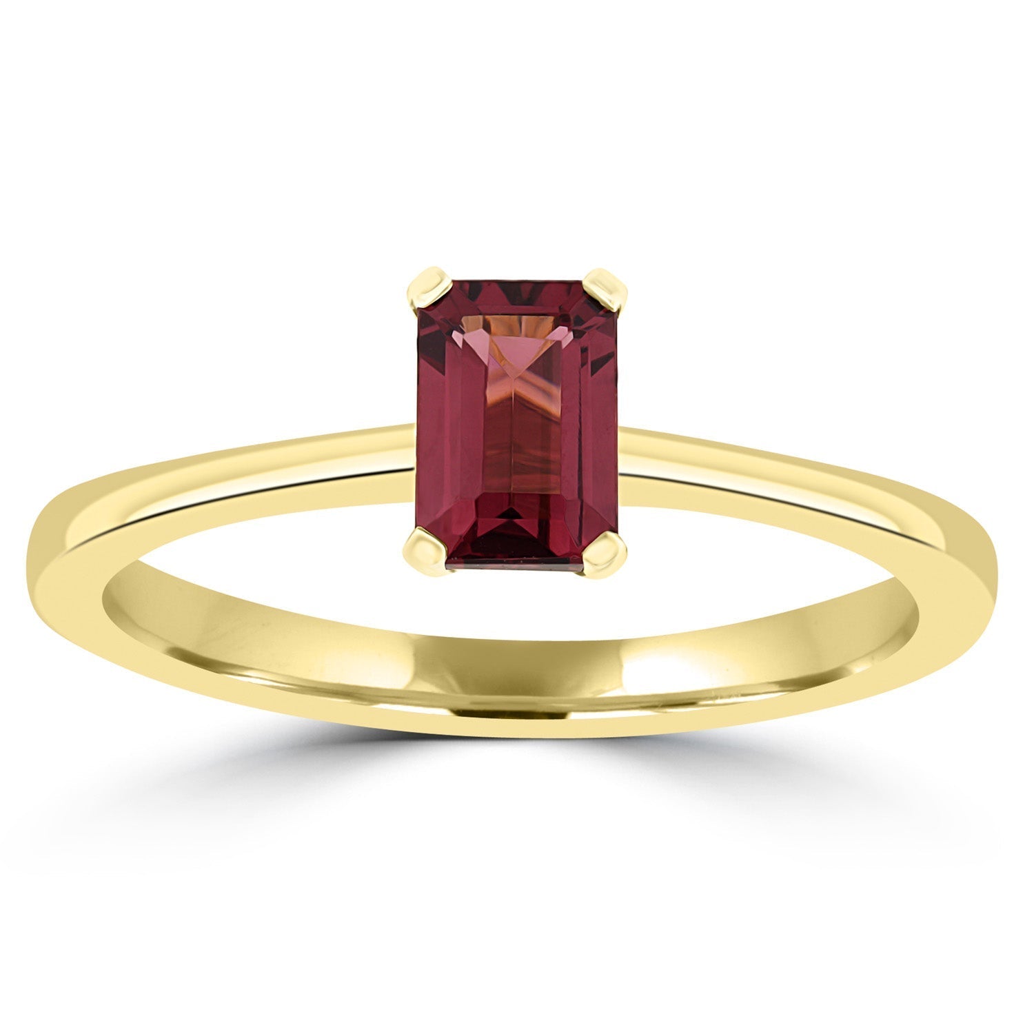 Rhodolite Garnet Ring in 9ct Yellow Gold