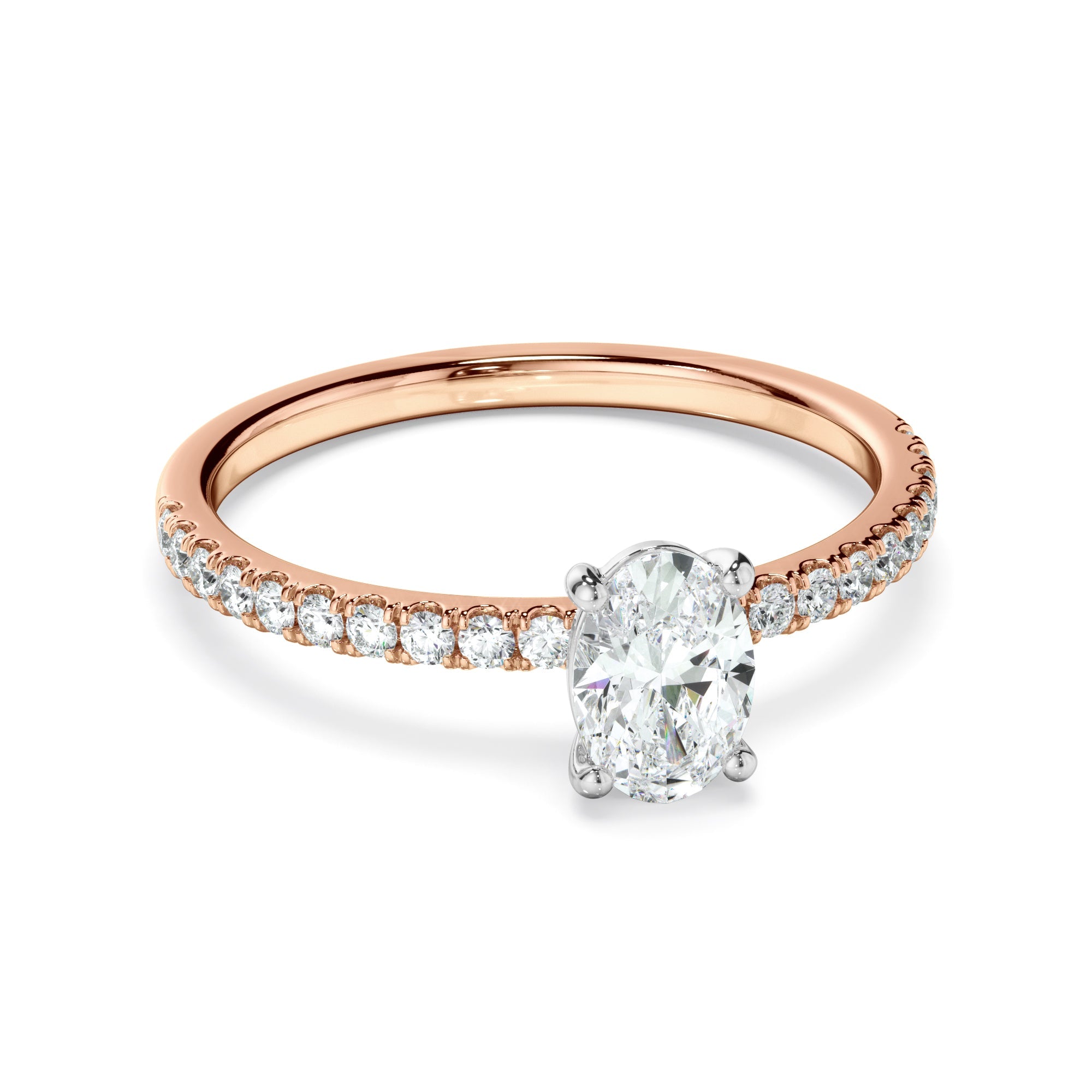 0.70ct Oval Cut Laboratory-Grown Diamond Ring