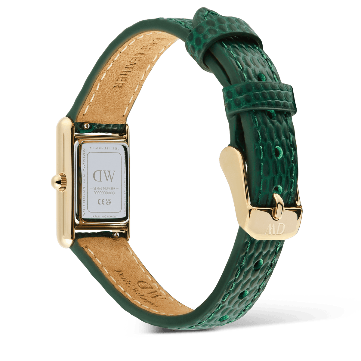 Daniel Wellington Bound Mini Green Lizard Gold