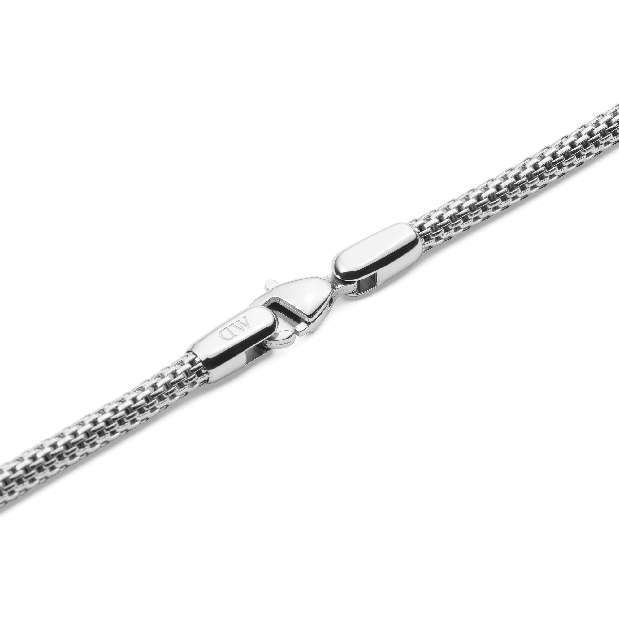 Daniel Wellington Tide Mesh Necklace Silver 2.8