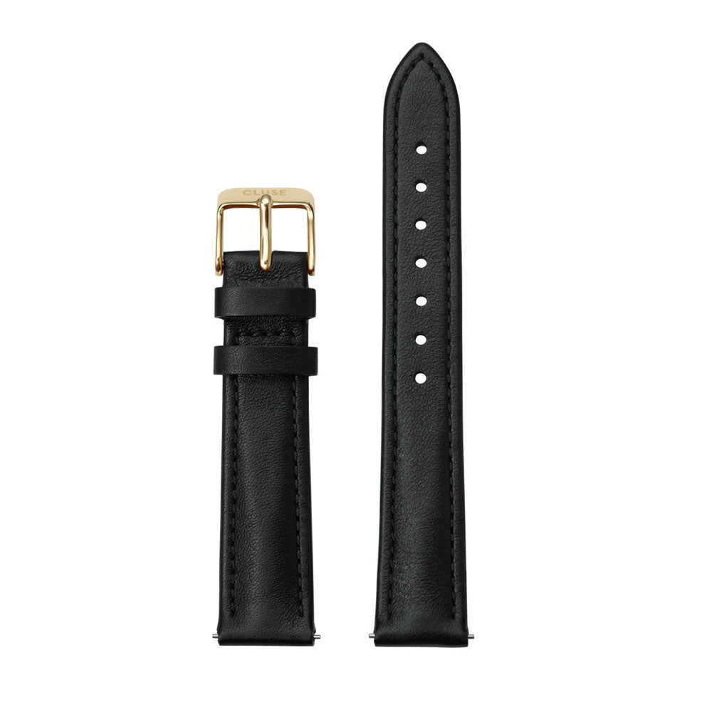 CLUSE 16mm Strap Black/Gold CS12229