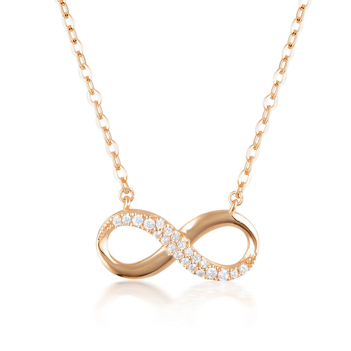 Forever Infinity Pendant - Rose Gold
