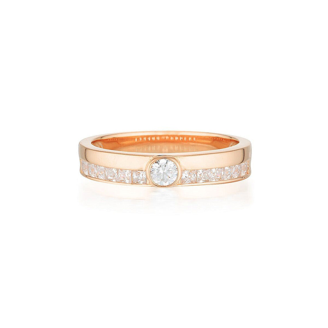 Stellar Lights Rose Gold Orion Ring