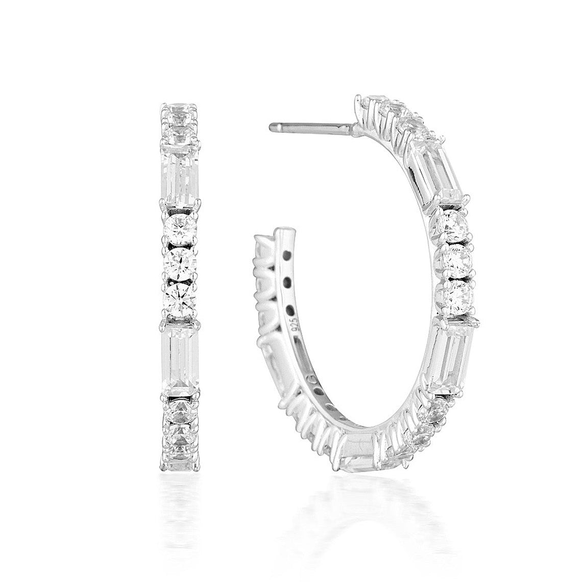 Irina Medium Hoop Silver