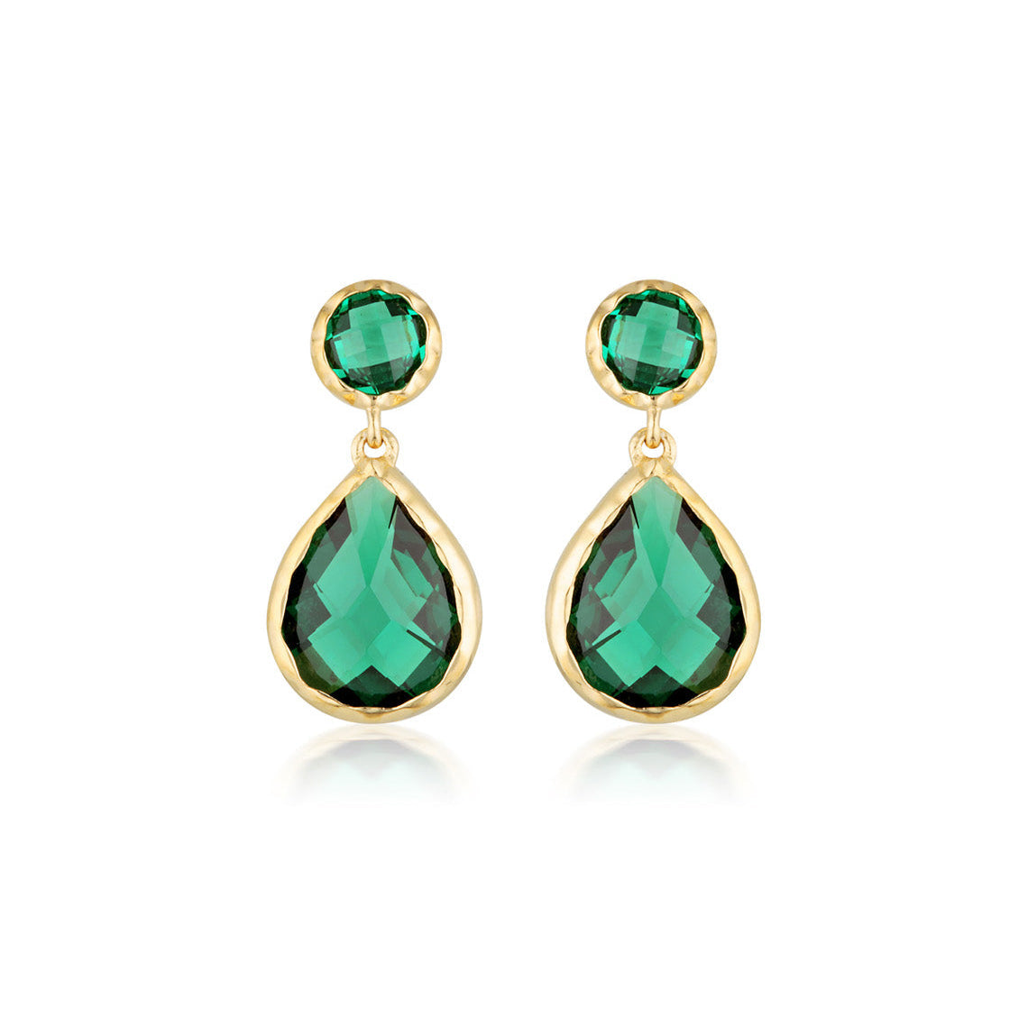 Luxe Nobile Earrings Green / Gold