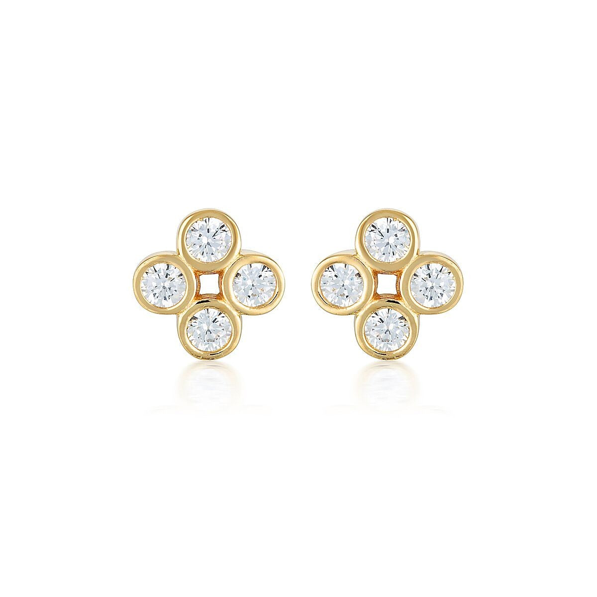 Stellar Lights Gold Twinkle Studs
