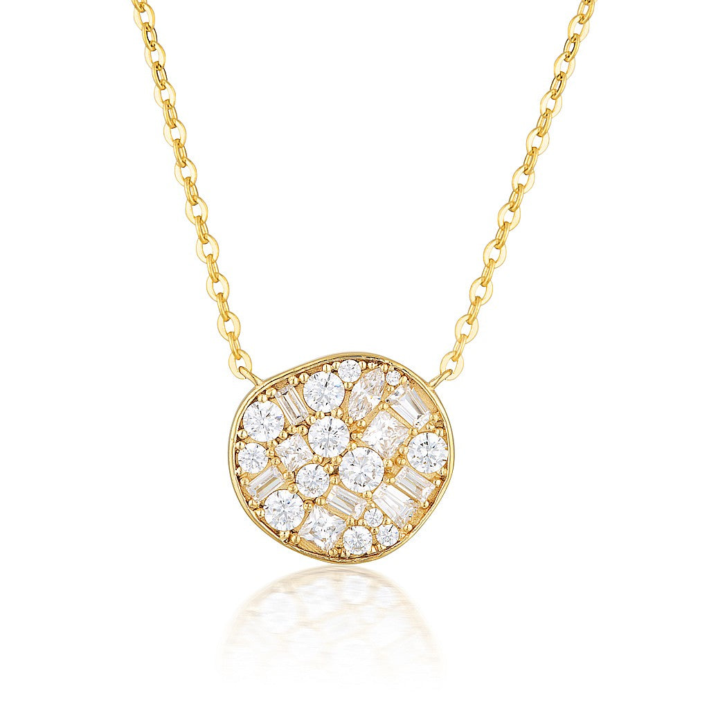 Fili Large Mosaic Gold Pendant