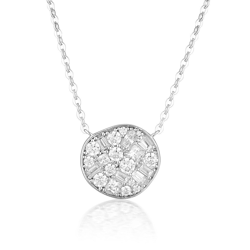 Fili Large Mosaic Silver Pendant