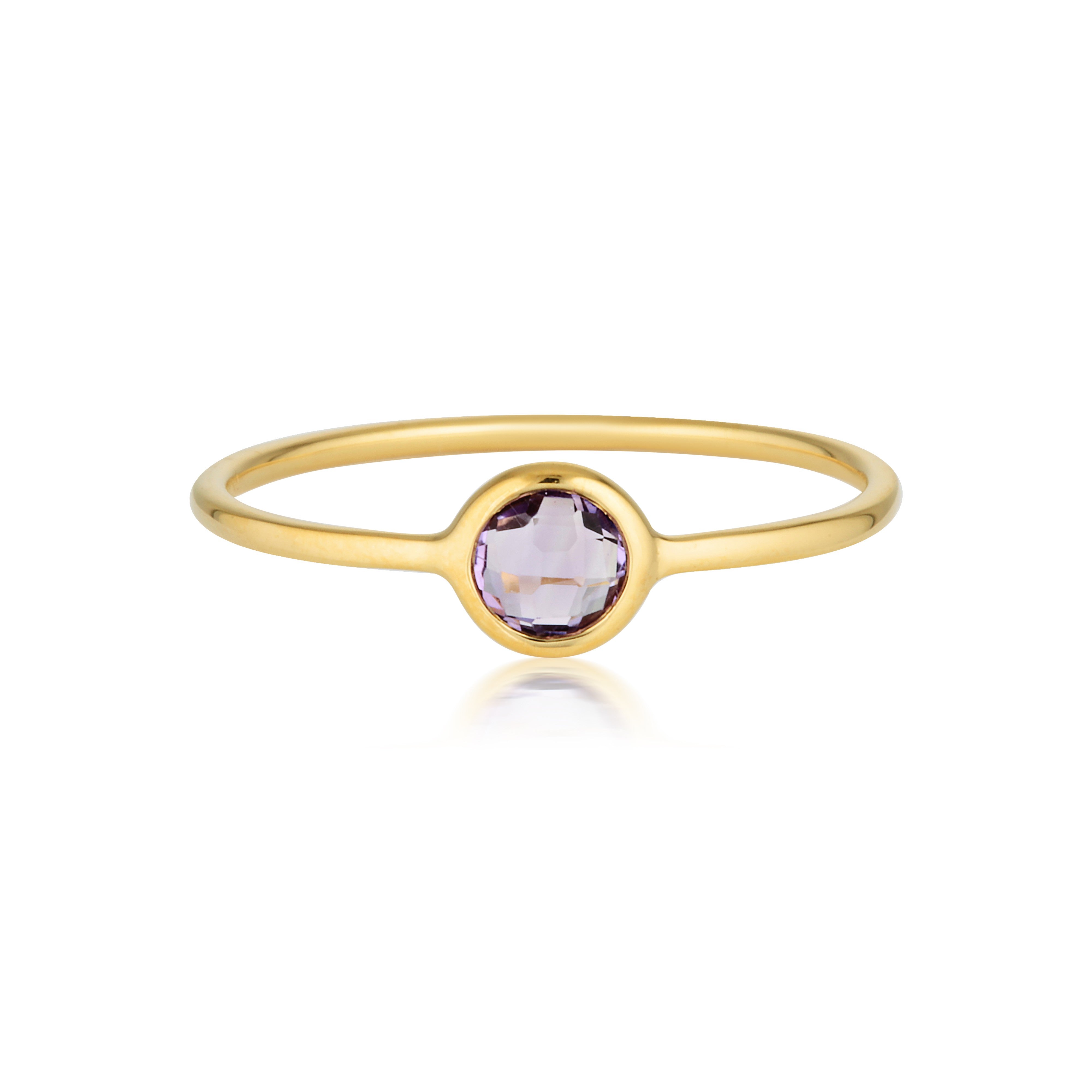 Eos Amethyst Gold Ring
