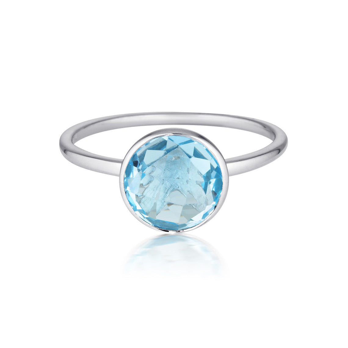 Rodos Blue Topaz Ring Silver