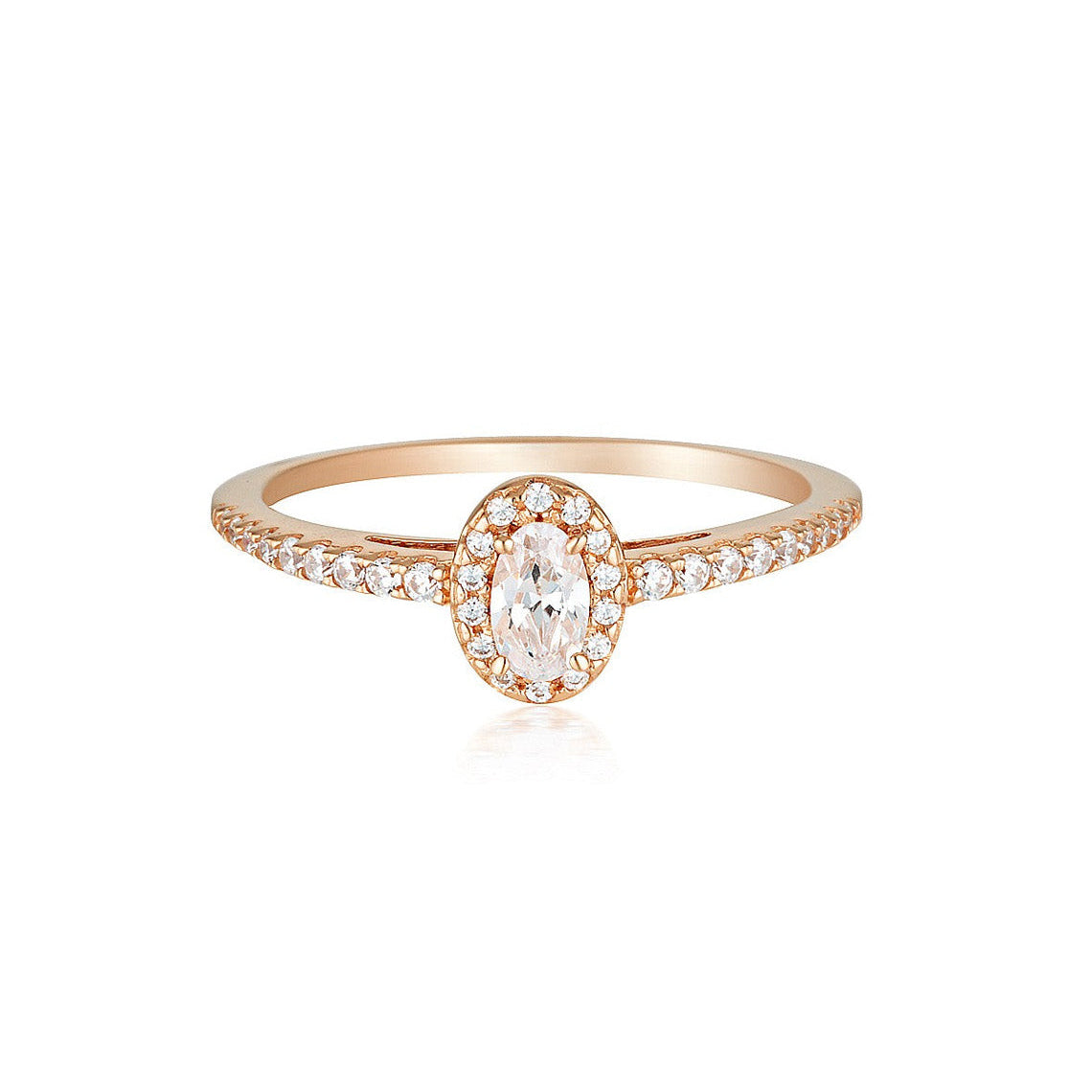 Aurora Glow Ring Rose Gold
