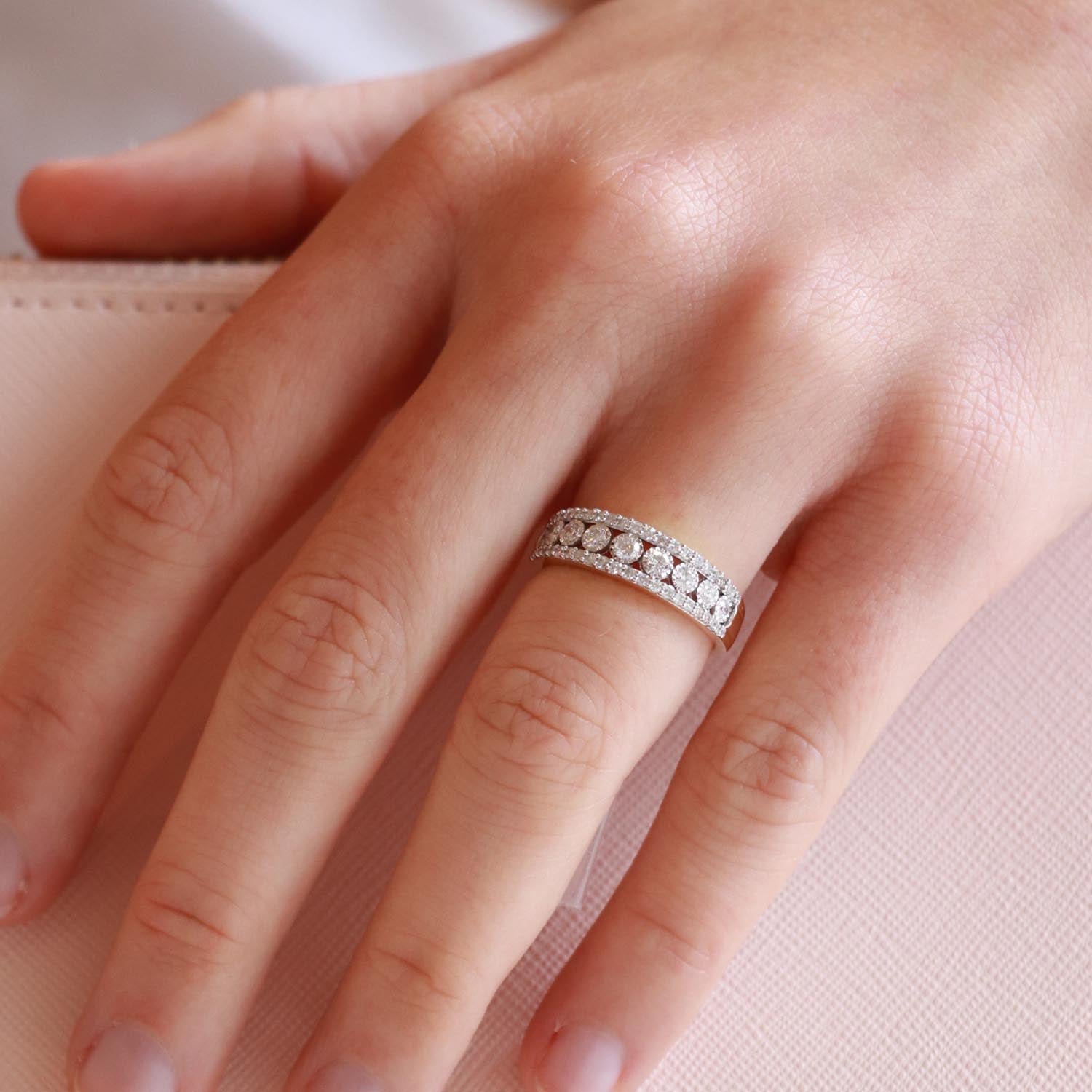 Ring with 0.50ct Diamonds in 9ct Yellow Gold