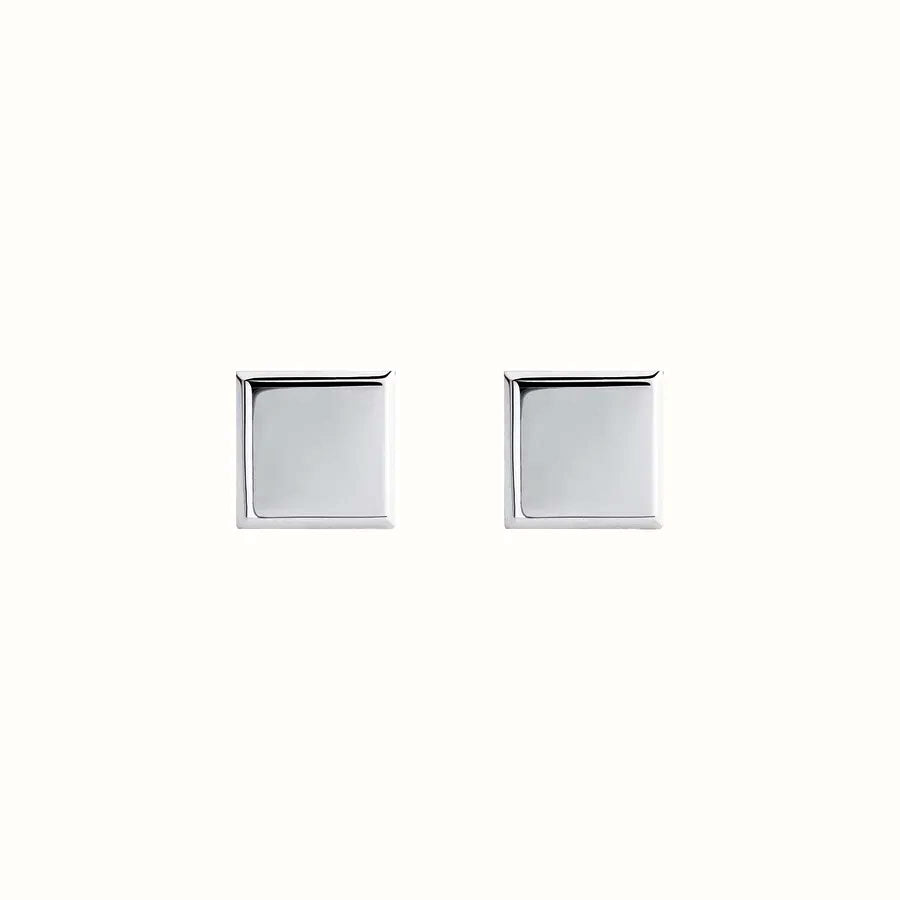 NAJO Clasico Square Mens Silver Cufflink