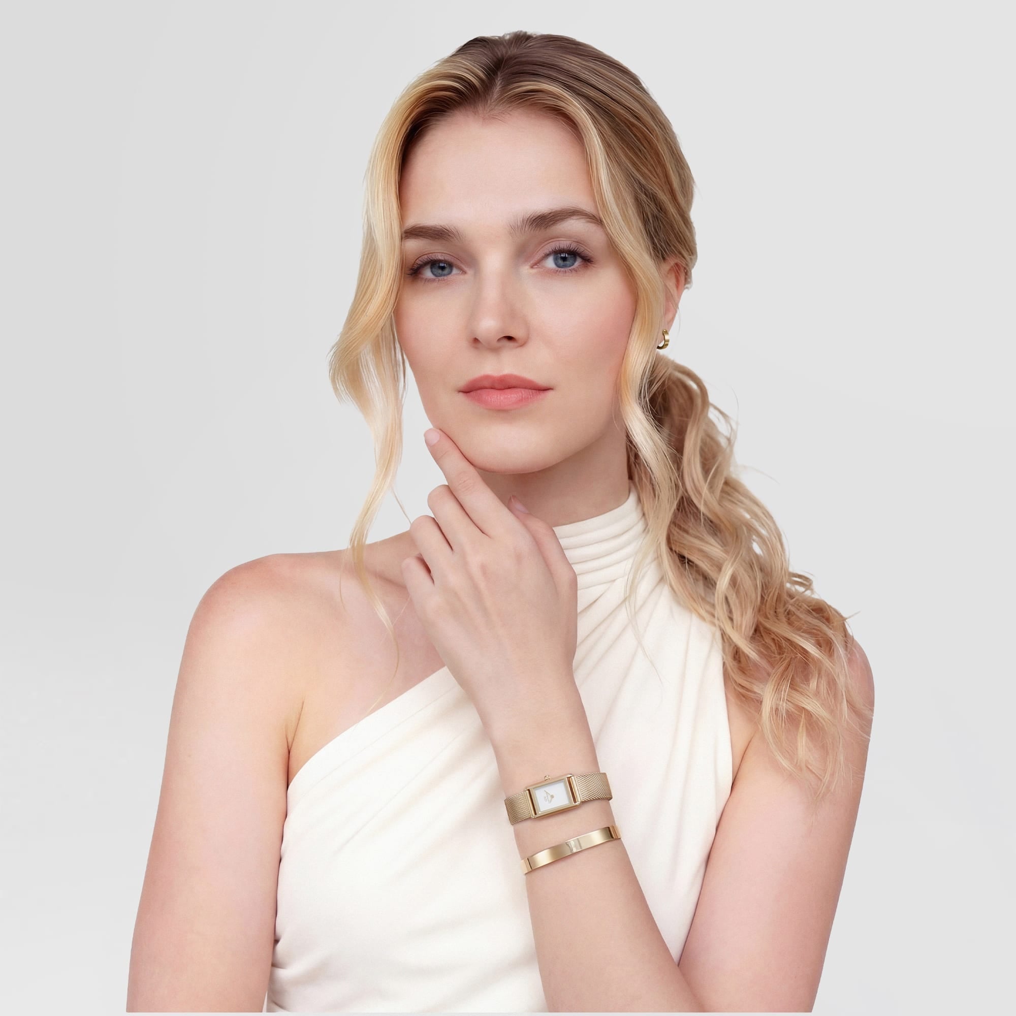 Daniel Wellington Line Cuff Polished Gold