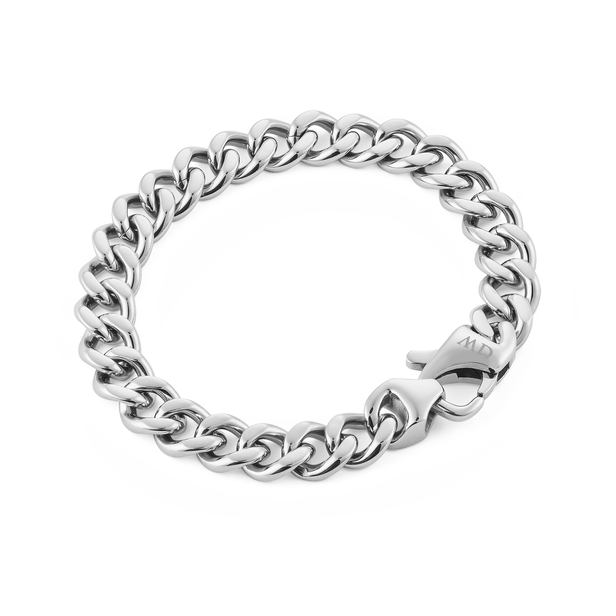 Daniel Wellington Ellipse Cuban Chain Bracelet Silver