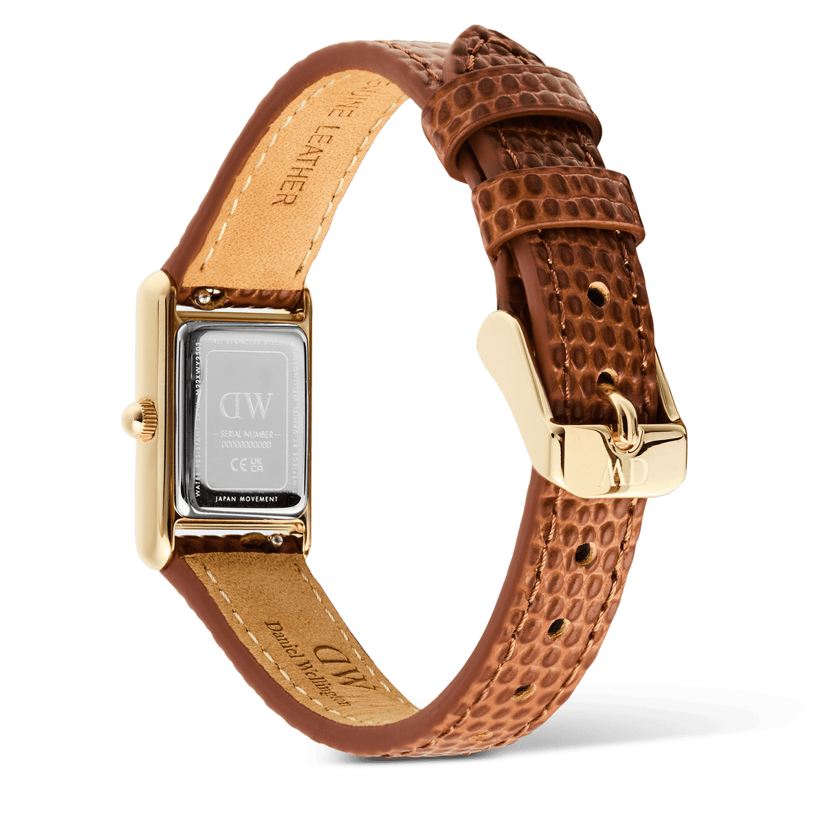 Daniel Wellington Bound Mini Light Brown Lizard Gold