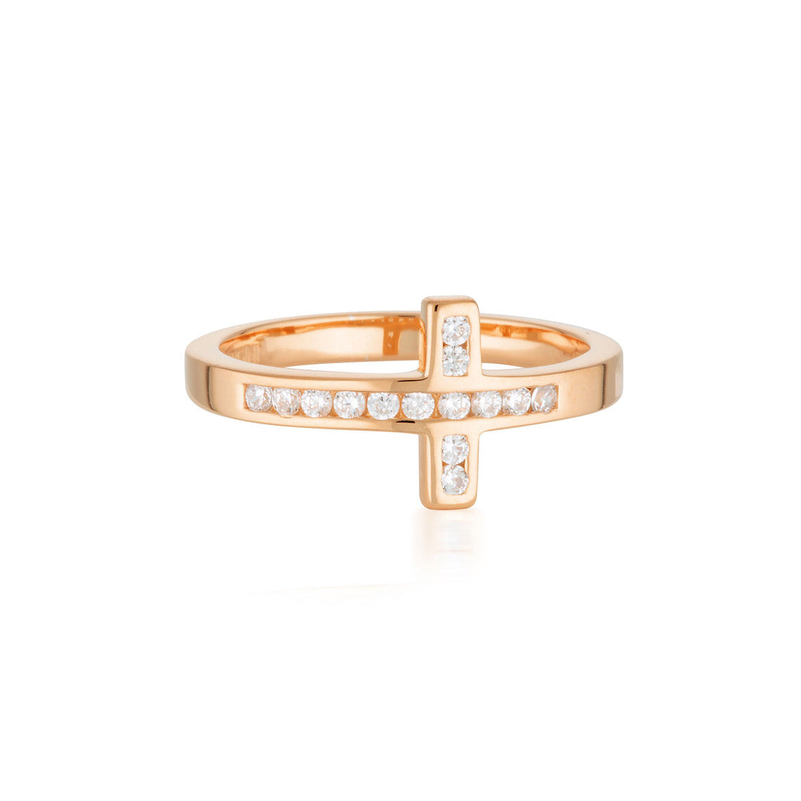 Spiritus Wrap Cross Ring Rose Gold