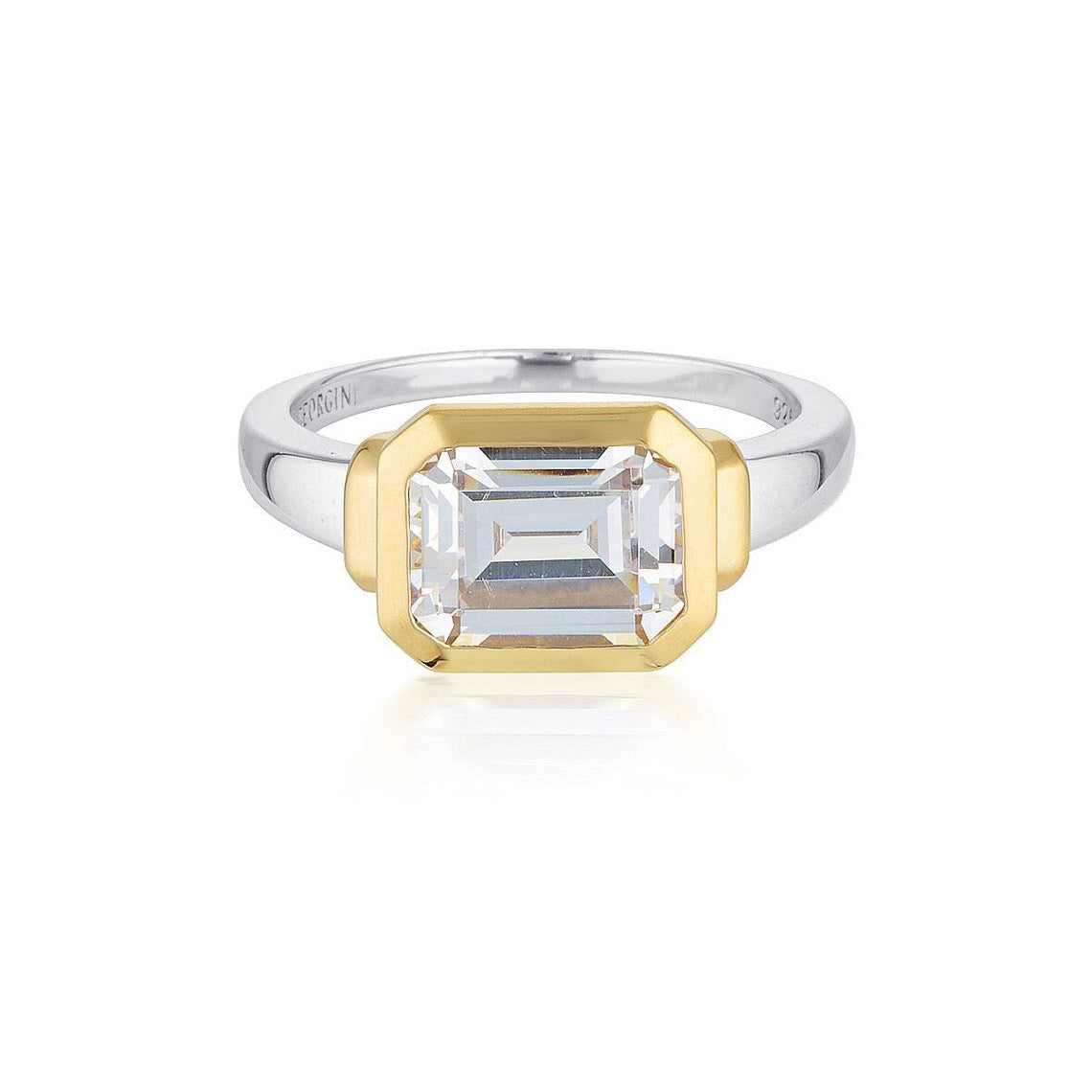 Emilio Silver & Gold Zion Ring