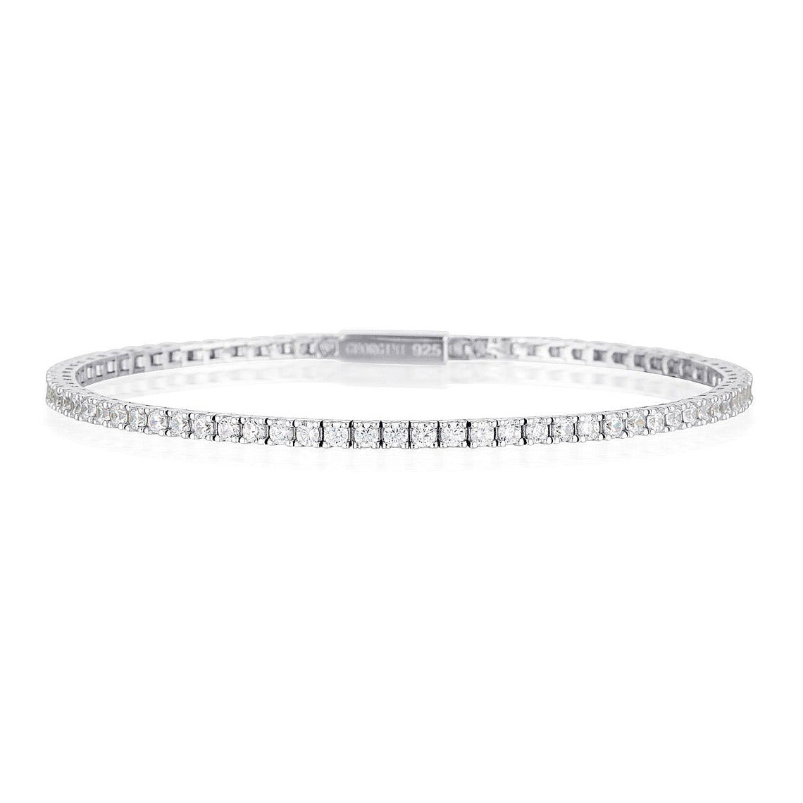 Selena 2mm Tennis Bracelet 18cm Silver