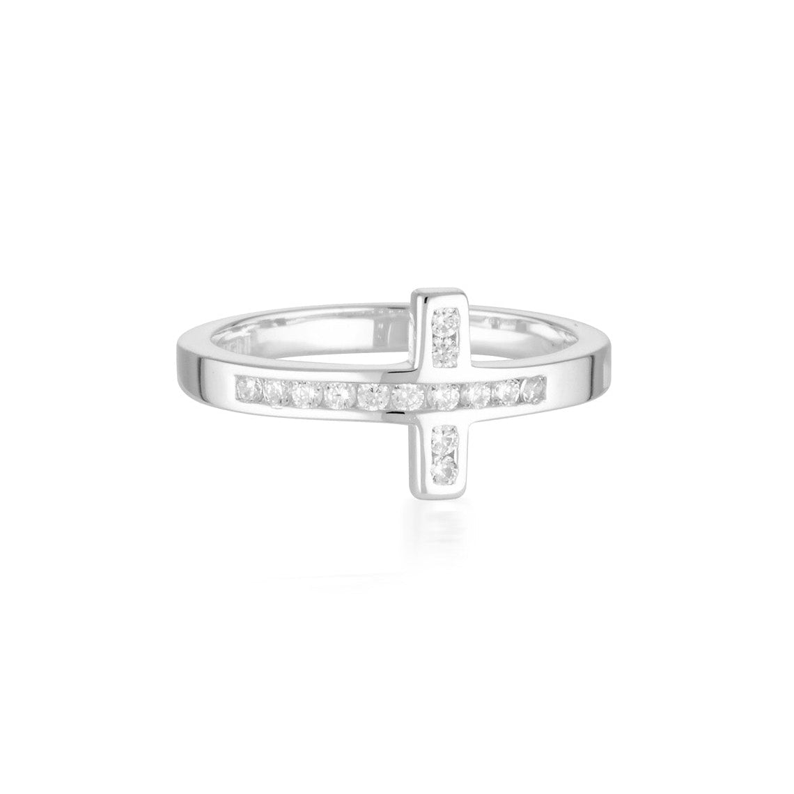 Spiritspiritus Wrap Cross Ring Silver